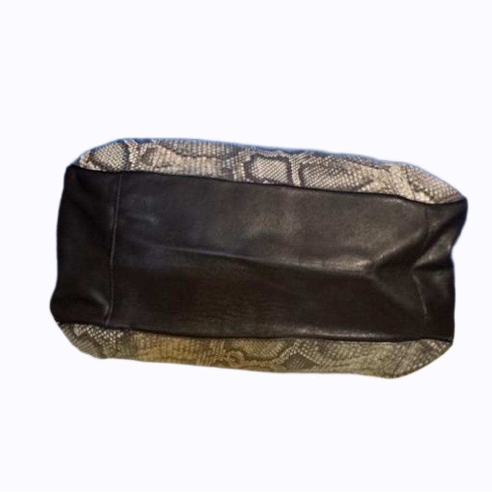 Rare Find Furla Italian Leather tote python print stunning bag - Picture 3 of 12